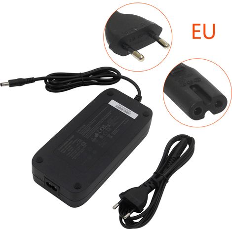 Accessoires pour scooters : adaptateur secteur/chargeur de batterie au lithium 54,6 V 3 A DC5521 (norme Royaume-Uni, États-Unis, UE et Australie) - norme européenne