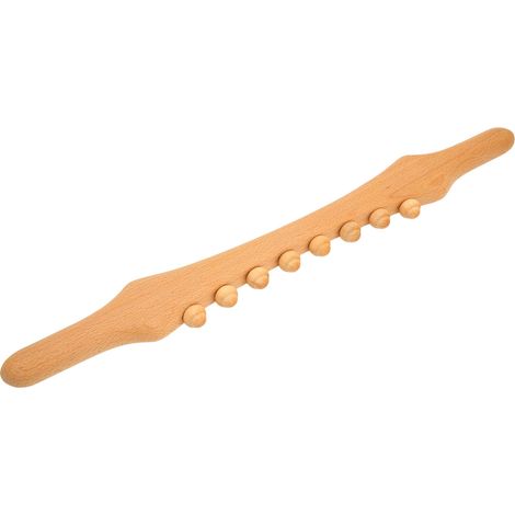 Bâton de massage en bois à 8 billes pour soulager la fatigue et déshumidifier le corps entier. Bâton de massage universel pour points de pression. (1/5)