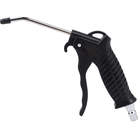 Pistolet à poussière industriel coudé en acier inoxydable pour compresseur d'air, outil de nettoyage et de dépoussiérage (1/5)