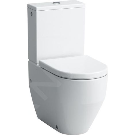 Laufen Pro - Cuvette WC combinée à poser, évacuation arrière/bas, arrivée d'eau latérale, blanc H8259520002311 (1/3)