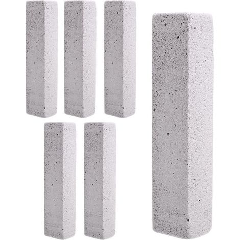 Lot de 6 Brosses de Nettoyage pour Cuvette de Toilette en Pierre Ponce, Enlever les Anneaux D'Eau Dure, L'Accumulation de Calcium et la Rouille.