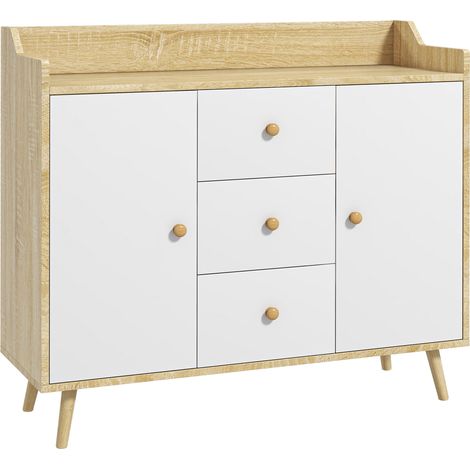 HOMCOM Mobile Multiuso in Truciolato e Legno di Pino per Cucina e Soggiorno (1/5)