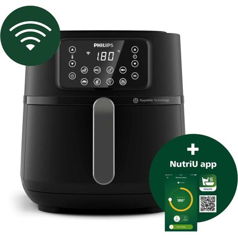 Friteuse sans huile - PHILIPS - HD9285/93 Airfryer - Connecté - Noir - Série 5000 - 7.2L