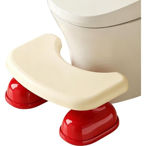 Toilet Step for Pooping Repousseur de Toilette Antidérapant Tabouret de Squat pour Toilette Pour Douche Coiffeuse Chevet Cuisine Adultes Seniors (1/5)