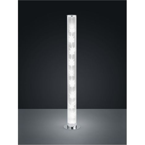 Lampadaire LED RICO argent variateur télécommande 100cm (1/3)