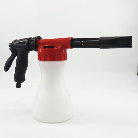 Pistolet à eau à mousse haute pression pour le lavage de voiture, réservoir de mousse de grande capacité (800 ml), idéal pour le nettoyage domestique.
