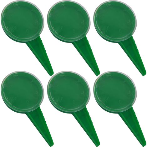 6 distributeurs de graines, semoir à molette avec 5 réglages de débit, orifices calibrés, poignée ergonomique, pour jardin et potager (1/5)