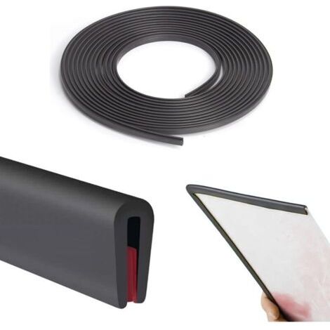 Bardusch-3 M Garniture De Bord en Caoutchouc,Protection De Bord De Portière De Voiture Auto-Adhésive,Protection Portiere Voiture,Joint Porte Voiture,Protecteur De Bord Flexible pour Bord Tranchant en (1/5)