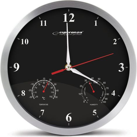 Esperanza wanduhr washington schwarz