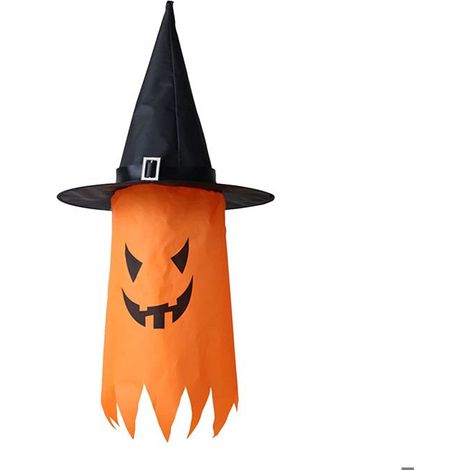 Déco Halloween Fantôme Lumineux - Shipenophy - Modèle Chapeau - Multicolore - Plastique - Standard (1/5)
