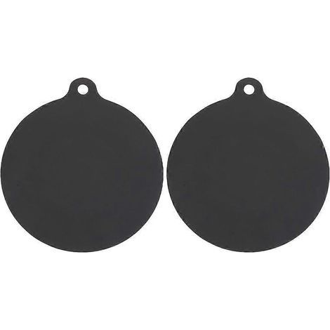 Set mit 2 Silikon-Schutzkappen für Induktionskochfelder – 21,00 x 18,00 x 0,30 cm – Schwarz (1/4)