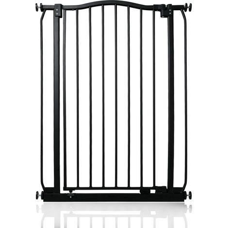 Safetots Barrière De Sécurité Supérieure Extra Haute Avec Design Courbé, 71cm - 80cm, Extra Haute De 100cm, Noir Mat (1/5)