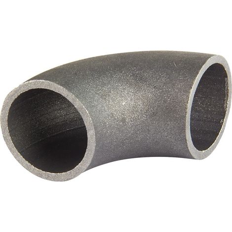 Schweissbogen 3 1/2 Zoll 101,6mm 90° kurz DN90 Rohrbogen schwarz (1/5)
