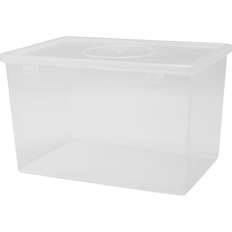 Boîte à pain hermétique en plastique transparent boîte distributrice de biscuits réutilisable en plastique.-AquaForge (1/4)
