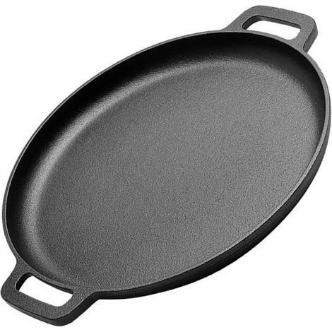 Poêle en Fonte 28 cm - Antiadhésive - 2 Poignées - Compatible Induction (1/4)