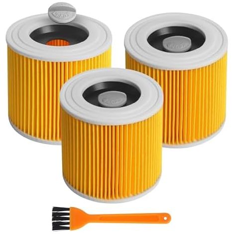 3 Filtre Aspirateur Pour Karcher,Filtre à Cartouche, adaptés aux séries pour Kärcher WD WD2 WD3 WD3P A2004 MV2 MV3,filtres de rechange Aspirateur Pour Karcher 6.414-552.0, 6.414-772.0, 6.414-547.0 (1/5)