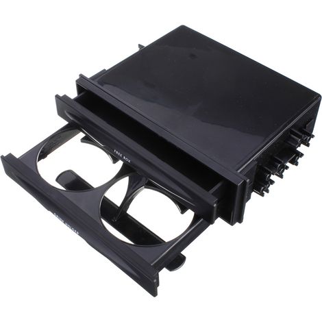Boîte de rangement universelle double Din pour voiture, porte-gobelet pour boisson CD Radio