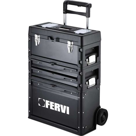 FERVI Carrello Porta Utensili Separabile 3 Pezzi Rosso C088 (1/5)