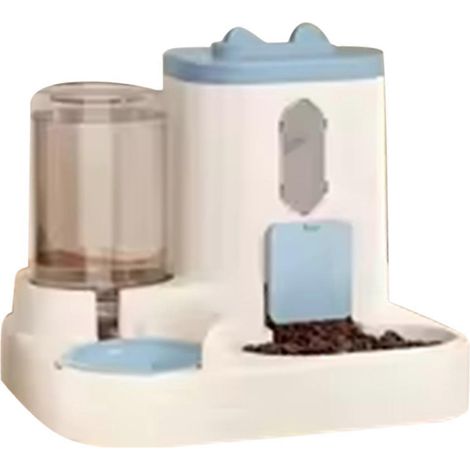 Automatischer Futter- und Wasserspender für Katzen mit integriertem Netzteil, niedlich, blau (1/5)