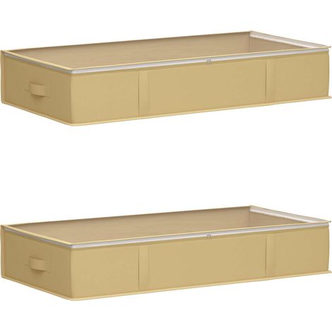 Caja de almacenamiento con ventana superior transparente 2 pcs vidaXL