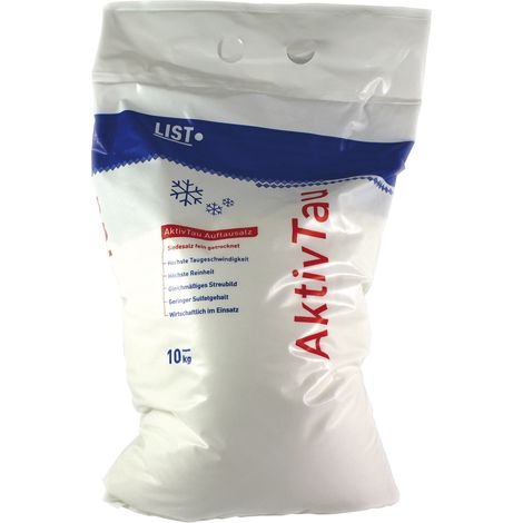 vasalat Streusalz 10kg - Auftausalz - hocheffektives Siedesalz gegen Glatteis