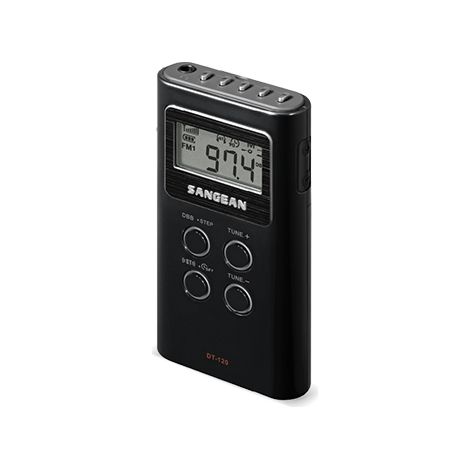 SANGEAN DT-120 NEGRO RADIO PORTÁTIL AM/FM 15 PRESINTONIAS (1/5)