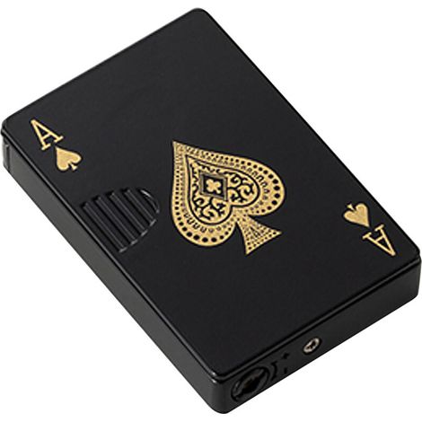 Briquet de Poker en Alliage de Zinc, Flamme Verte, Anti-Vent, Rechargeable, pour Camping et Voyage (1/5)