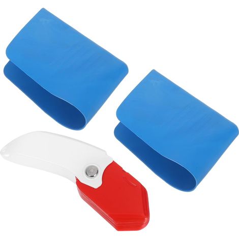 de joint de carrelage et grattoir à joint 3 pièces bleu