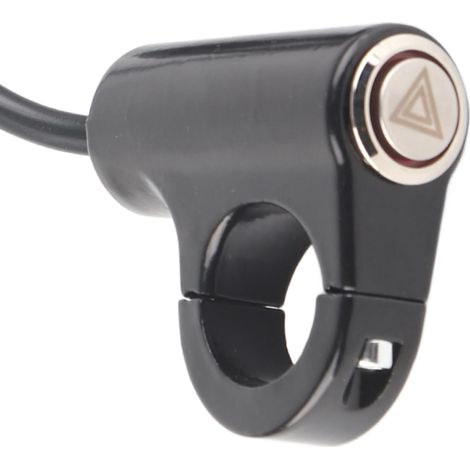 Interrupteur de Guidon de Moto 22 Mm - Feu Stop et Détresse pour Phare Antibrouillard, (Bouton) (1/5)