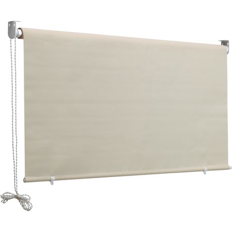 Tenda da Sole Avvolgibile a Caduta 1,5x2,5m in Poliestere Fadi Beige (1/4)