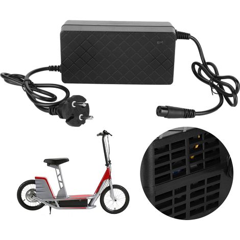 Chargeur de batterie pour trottinette électrique compatible avec RAZOR E100, E200, E300, E125, E150 et E500 (prise européenne, 90-230 V). (1/5)