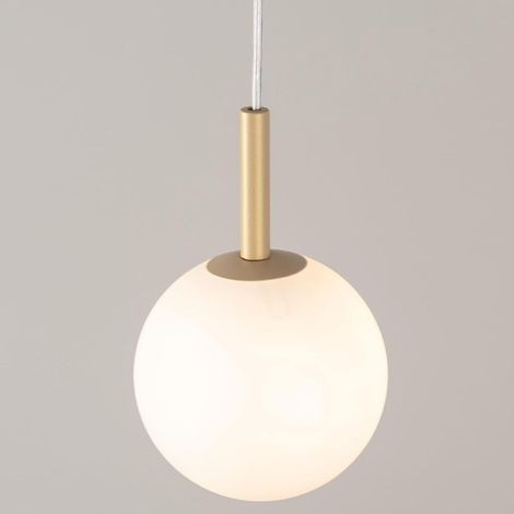 Sigma Gama Hängeleuchte Gold und Weiß 14 cm