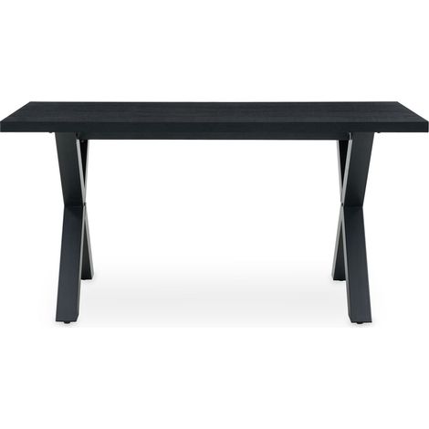 Table à manger 6 personnes OSIMO Noir (1/5)