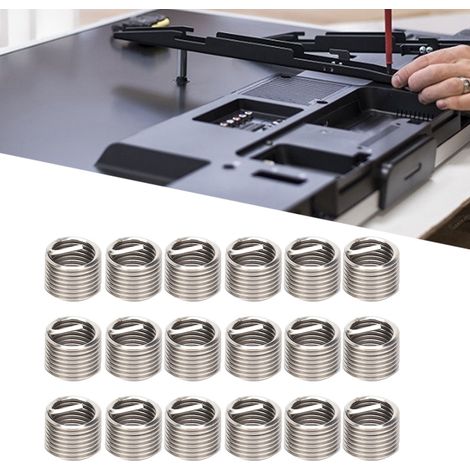 50 Pièces Filetage Mâle Femelle Écrou Réducteur Outil de Réparation Acier Inoxydable Attache Fil M7x11.5D (1/5)