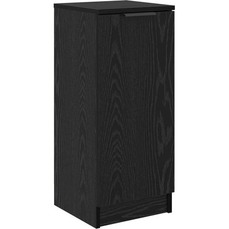 Maison Exclusive - Credenza Rovere Nero 30 x 30 x 70 cm Legno multistrato
