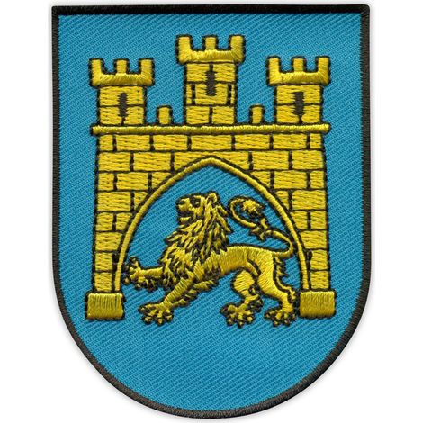 Parche con el escudo de armas de Lviv - Reverso magnético - Parche/Insignia/Emblema bordado