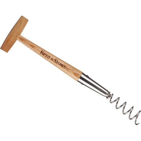 Kent & Stowe 70100628 Stainless Steel Hand Corkscrew Weeder, FSC K/S70100628