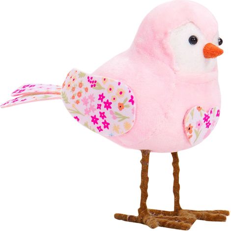 Ornement De Pâques - Oiseau En Peluche - Décoration De Fenêtre - Pour Ambiance Festive - Lot De 1 (1/5)