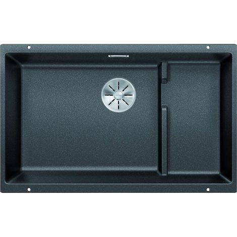 Blanco Subline 700 - Lavello in silgranit, 73x46 cm, con accessori, nero 526003 (1/4)