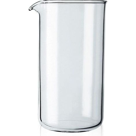 Ersatzbecher für Kaffeepresse, Glas – transparent (Fassungsvermögen: drei Tassen, 0,35 l, 12 oz)