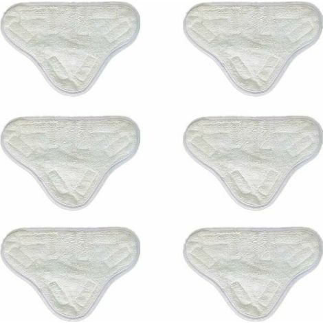 6 panni di ricambio in microfibra per scopa a vapore, compatibili con H2O X5, lavabili con acqua. (1/3)
