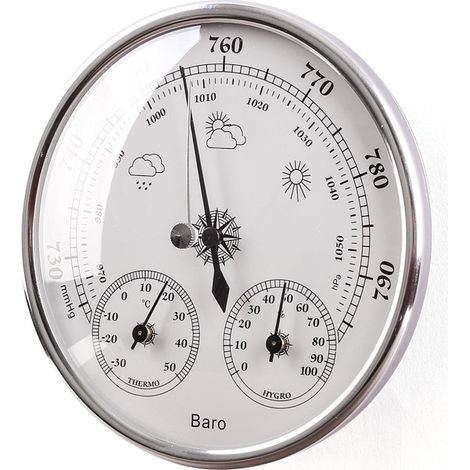 Station météo baromètre avec hygromètre et thermomètre 3 en 1, pièce (1/4)