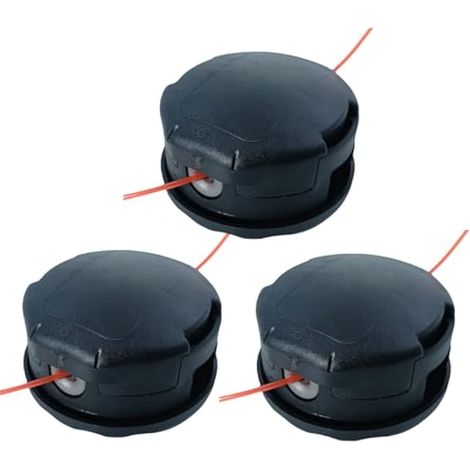 Lot de 3 têtes de débroussailleuse SRM-225 pour Echo Speed Feed 400 SRM-230 SRM225 SRM-210 SRM2100 Echo Weed Eater Head PAS210 PAS211 PAS225 PAS230 PAS231 PAS260 Shindaiwa T195S T220 T222 Tondeuse (1/5)