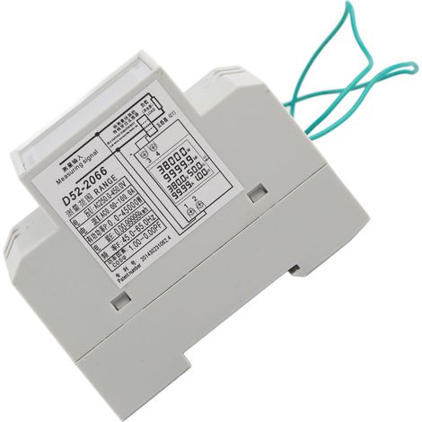 Compteur energie electrique rail AC D52-2066 250-450V 0-30000W afficheur LCD ampèremètre voltmètre multimètre (1/5)