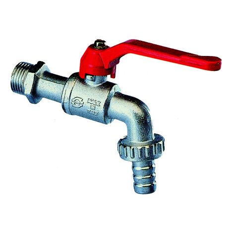 1/2 robinet de raccordement de tuyau A bille avec levier de jardin pour fontaine