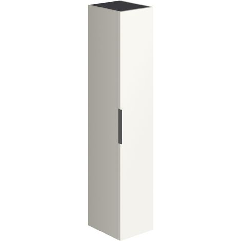 Colonne de salle de bain BURGBAD Olena 1 porte  blanc brillant