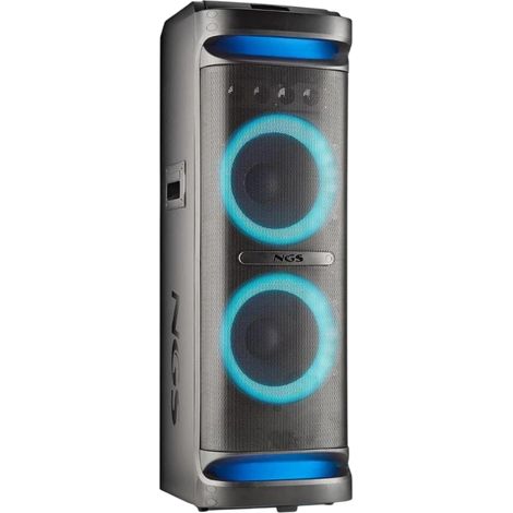 Enceinte Bluetooth 800W avec lumières LED – Connexion AUX – Bluetooth 5.3 – Son puissant pour salle de bain – NGS