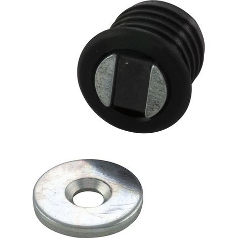 Einbohrmagnetschnapper Type 14, Ø 14mm, Kunststoff schwarz (1/2)