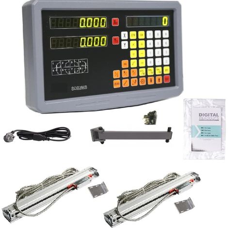 Échelle linéaire numérique Kit DRO de lecture numérique 2 axes SDS2MS et 2 pièces KA300 KA500 règle mince tour d'encodeur optique à échelle linéaire de haute précision pour la machine de tour de frais (1/5)