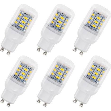 Filiyano-Ampoule LED GU10 5W AC/DC 12-85V, 500LM Blanc froid 3000K, non dimmable, pour plafonnier, applique murale, lot de 6 (1/4)